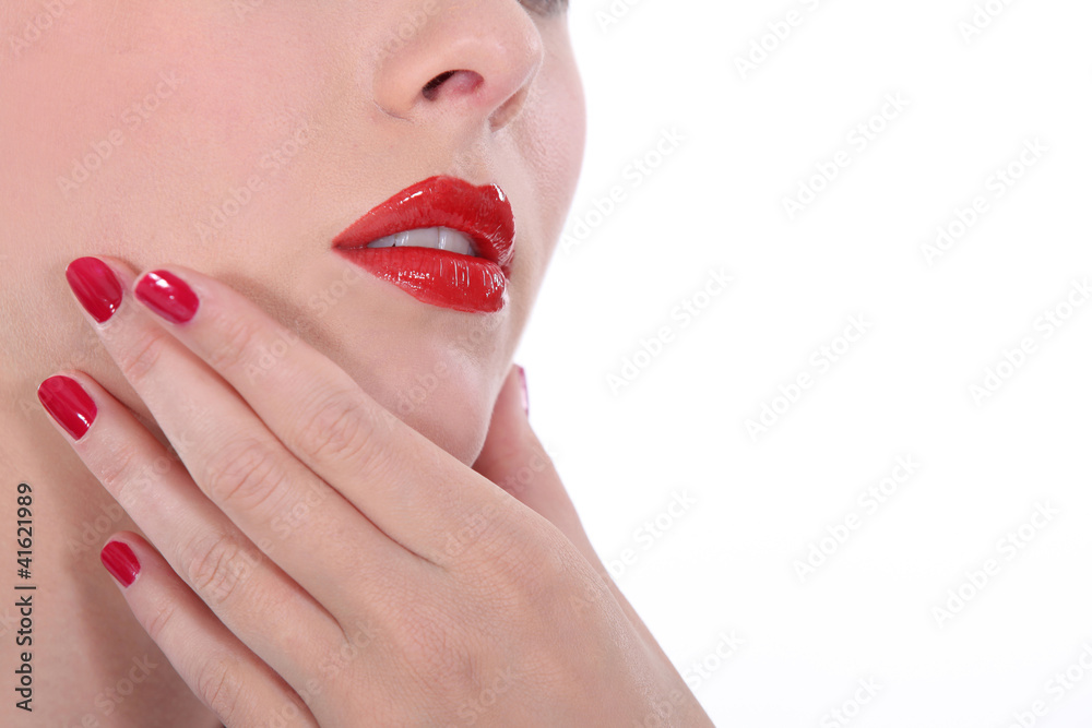 Fototapeta premium Close-up of lips.