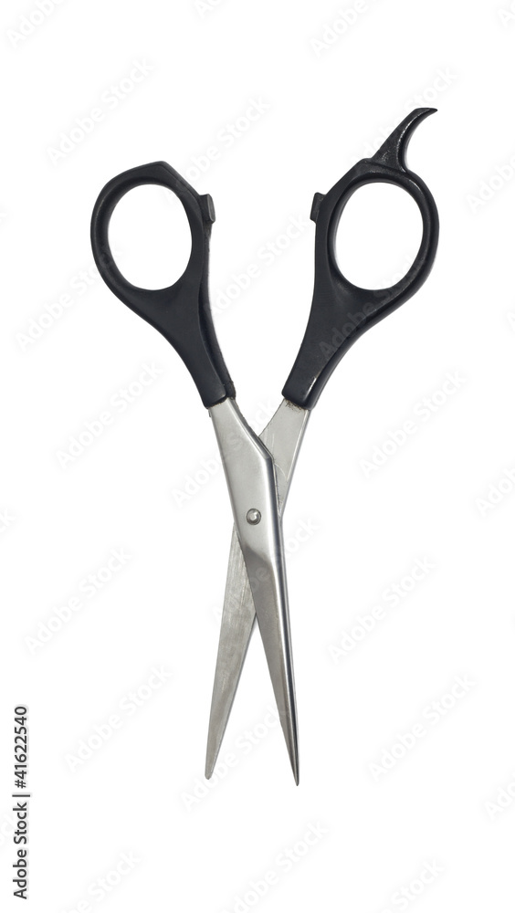 Professional Haircutting Scissors. Studio isolation on white. Professional Haircutting Scissors. Studio isolation on white.