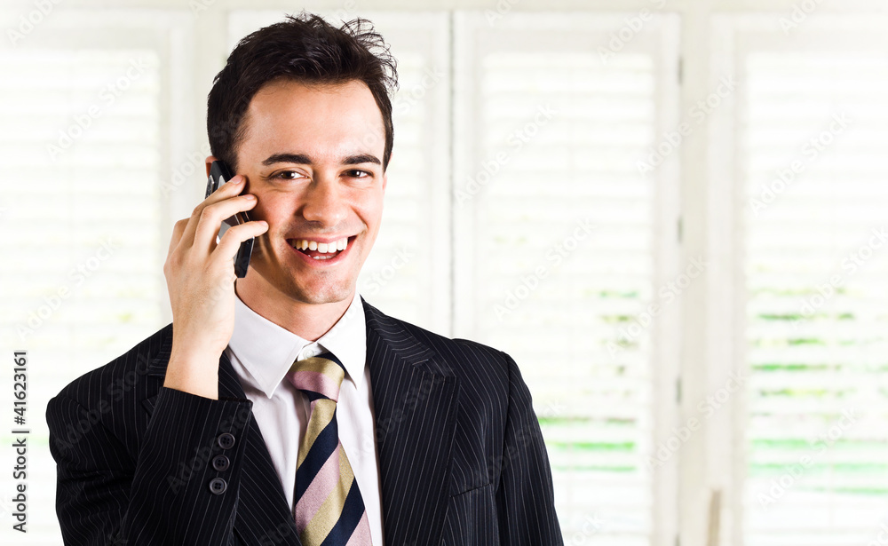 Businessman talking on the phone Businessman talking on the phone