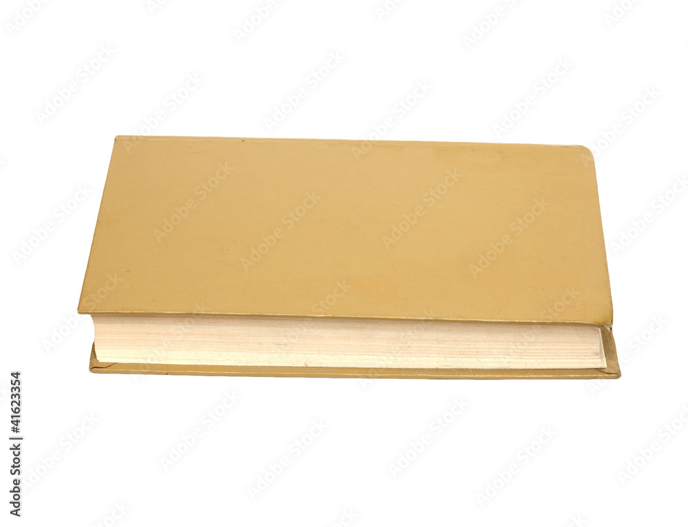 Yellow book isolated on white background Yellow book isolated on white background