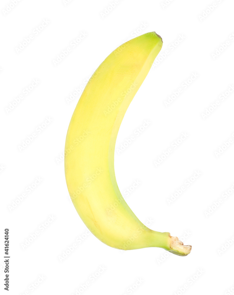 Ripe banana isolated on white background Ripe banana isolated on white background