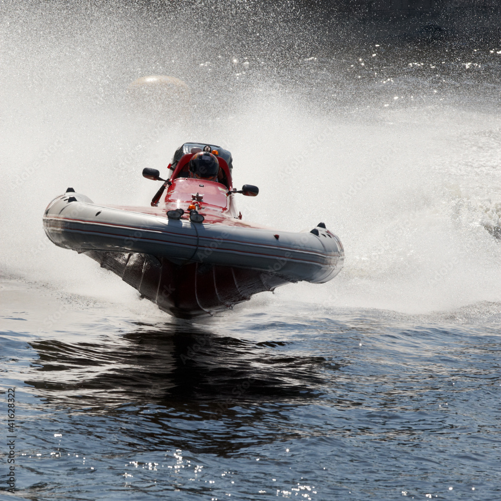 Fototapeta premium Motor speed boat