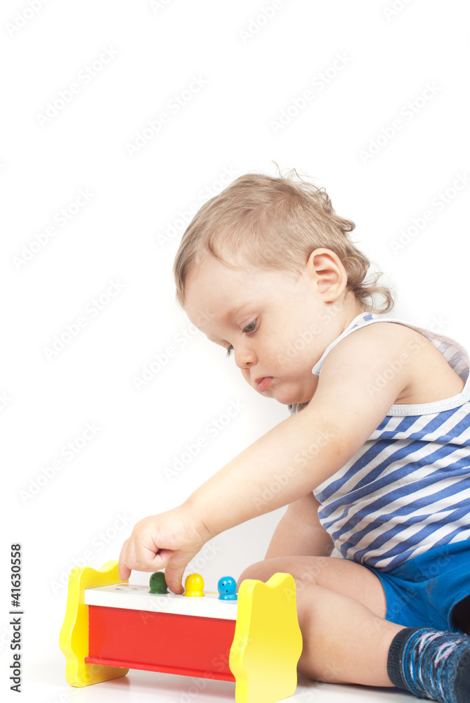 boy with a toy boy with a toy