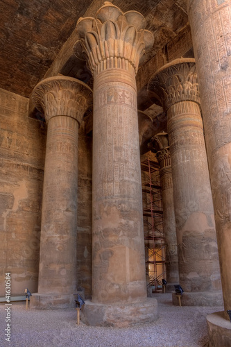 Magnificent tall columns in Khnum temple,Egypt © Cisek Ciesielski