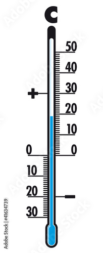 Thermometer Celsius Grad Illustration mit QXP9 Datei