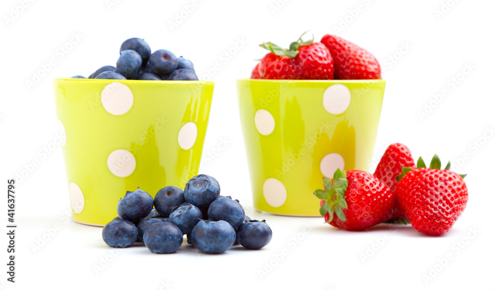 Assorted fresh picked berries. blueberry, strawberry Assorted fresh picked berries. blueberry, strawberry