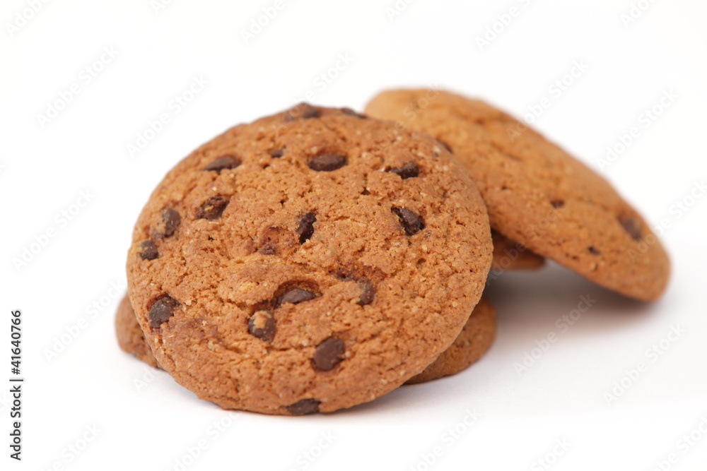 Oat cookies with chocolate Oat cookies with chocolate