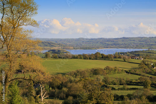 View to Chew Valley Lake reservoir