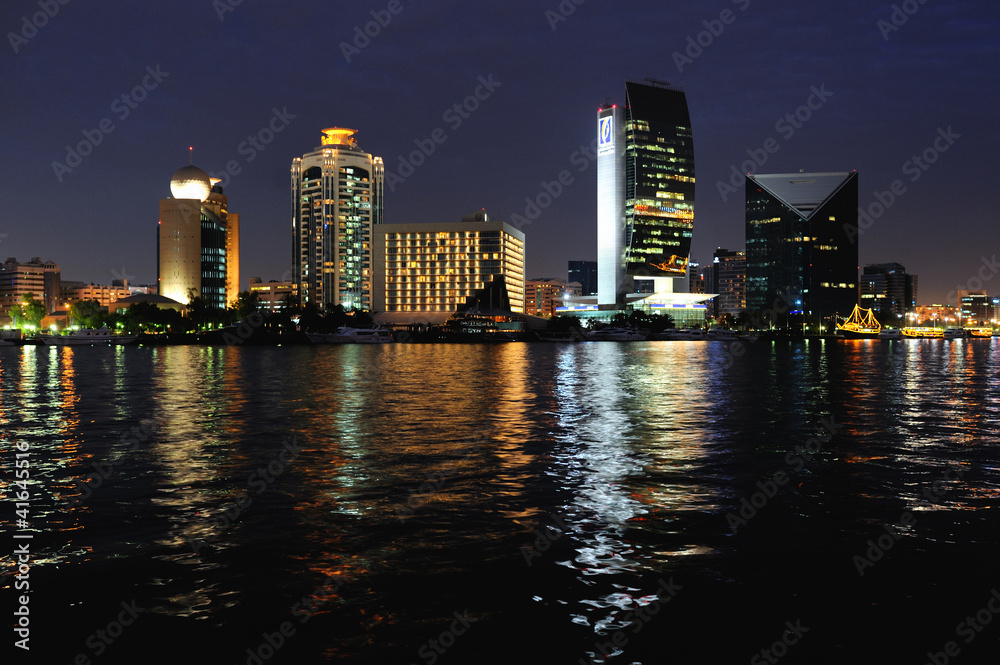 Obraz premium Dubai. Deira and Bank of Dubai