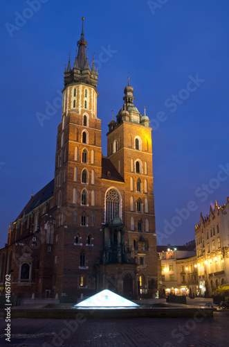 Saint Mary's church in Krakow, Poland.