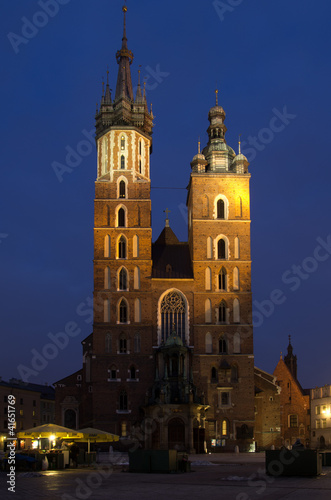 Saint Mary's church in Krakow, Poland.