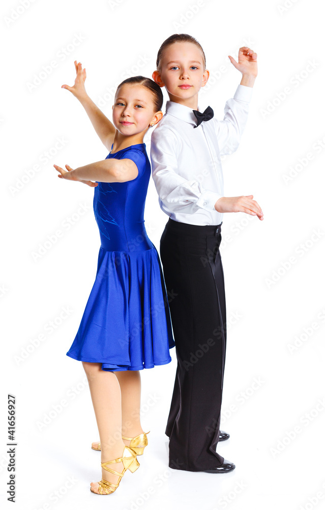 Young ballroom dancers