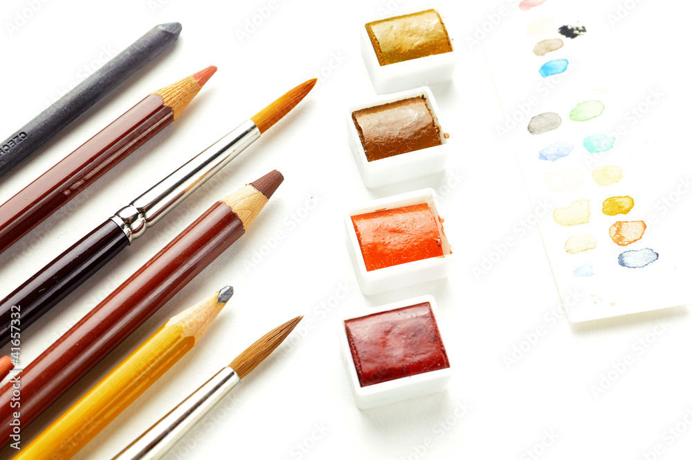 Naklejka premium Artist's tools