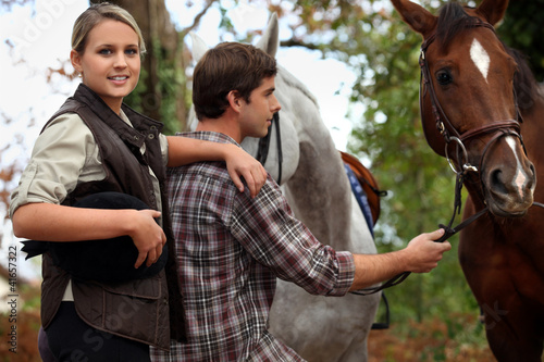 Teens with horses