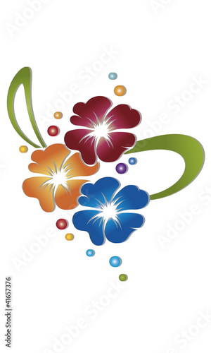 Blumenbouquet mit Schleife