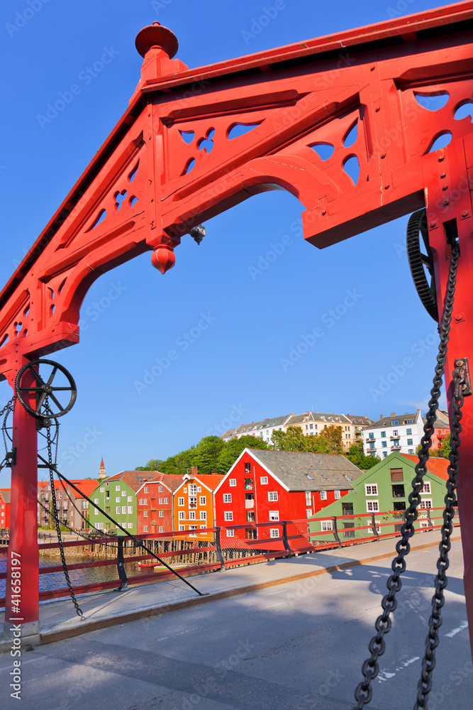 Fototapeta premium Cityscape of Trondheim, Norway