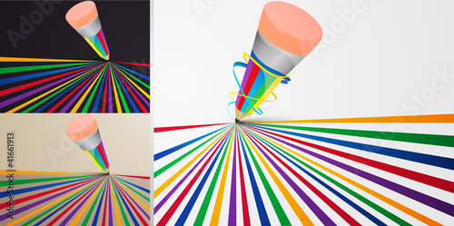 background - colored pencil