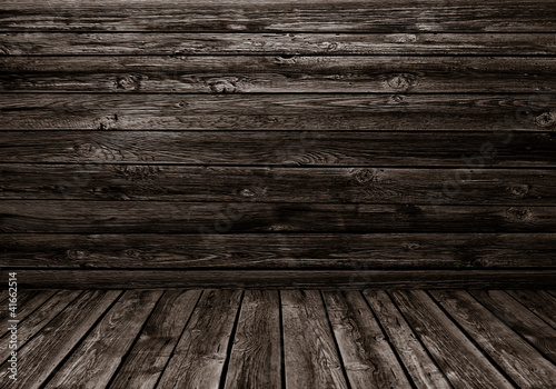 interior of an empty old room