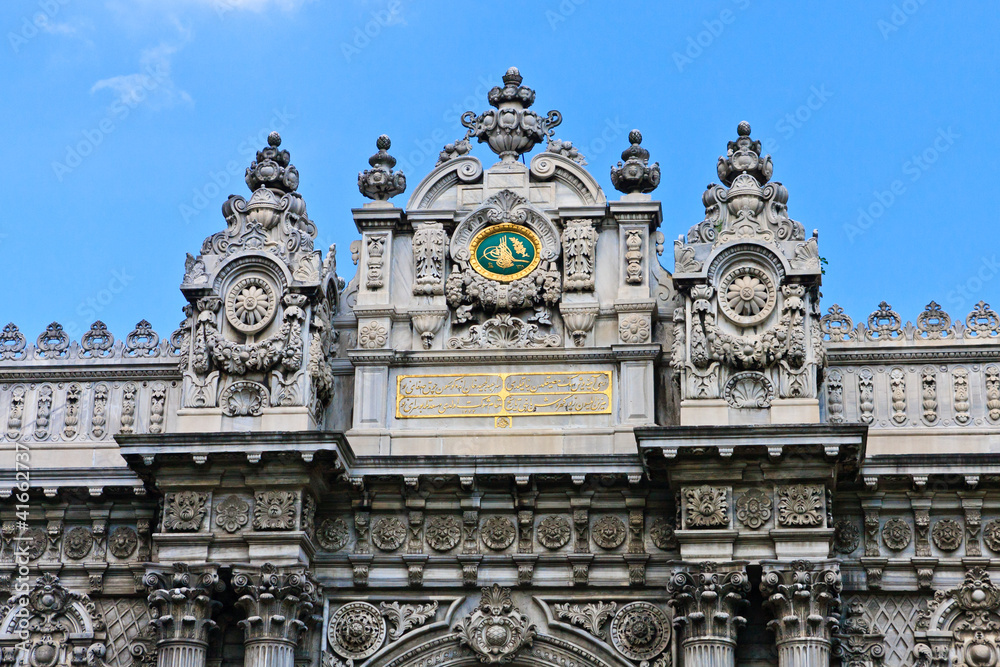 Istanbul - Gate of the Sultan, Dolmabahce Palace, Turkey