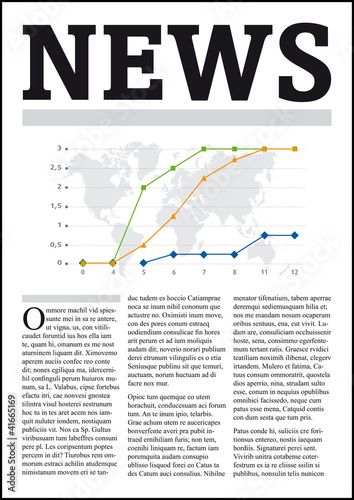 NEWS - Une de journal vectorisée