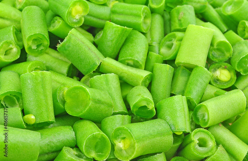Foto chopped french bean pods