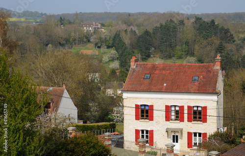 France, the village of Oinville sur Montcient photo