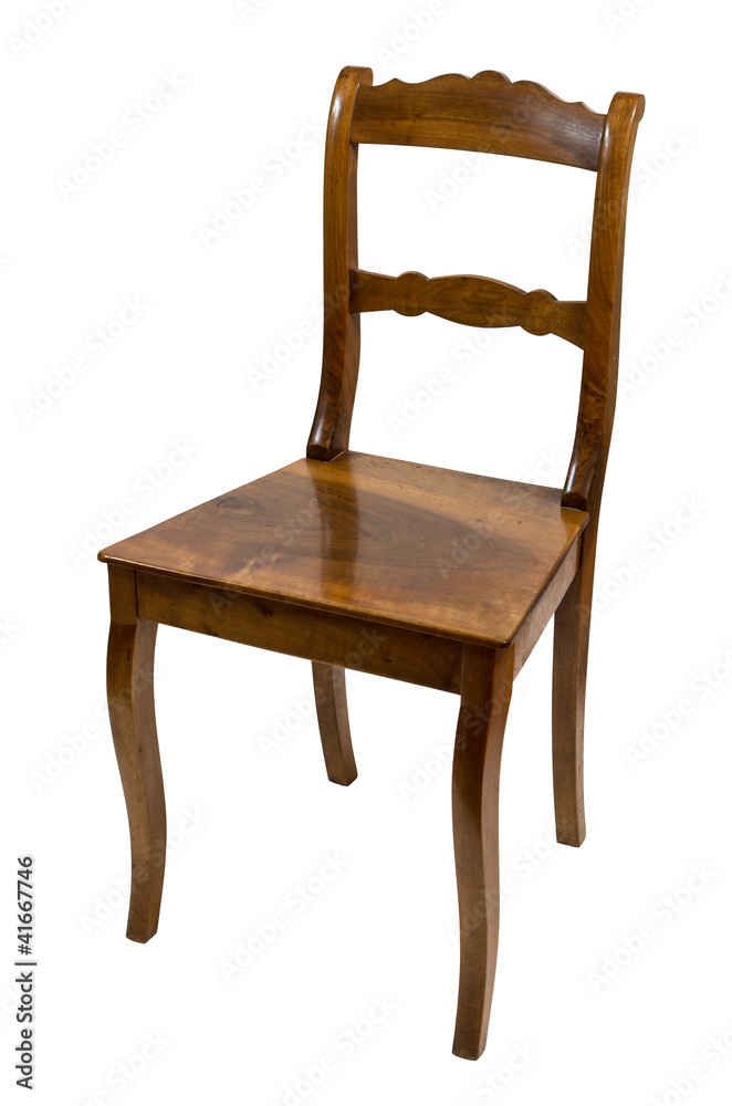 Antiker Stuhl aus der Biedermeierzeit aus Kirschbaumholz Antiker Stuhl aus der Biedermeierzeit aus Kirschbaumholz