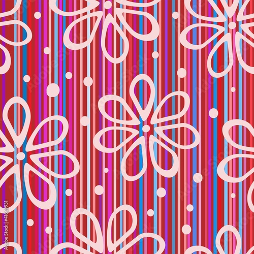 striped colorful flower background