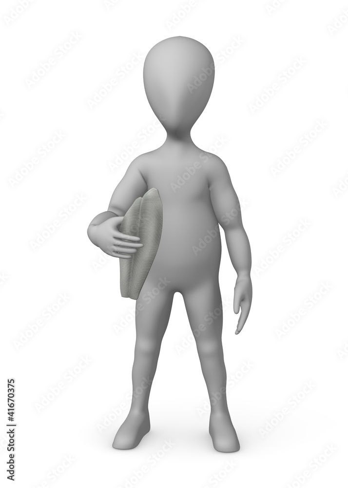 3d render of cartoon character with pangasius 3d render of cartoon character with pangasius