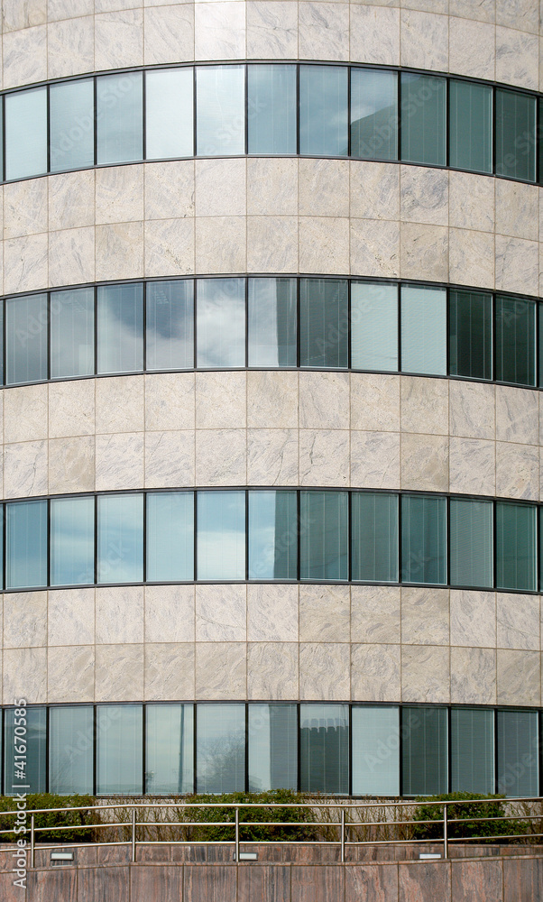 Modern office building facade pattern Modern office building facade pattern