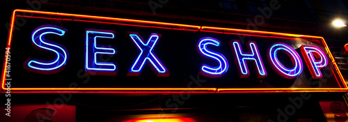 Sexy shop entrance