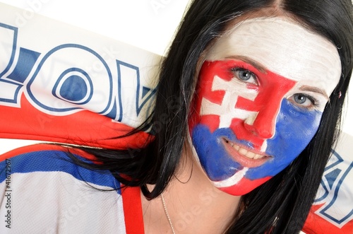 Canvas Print slovakian fan