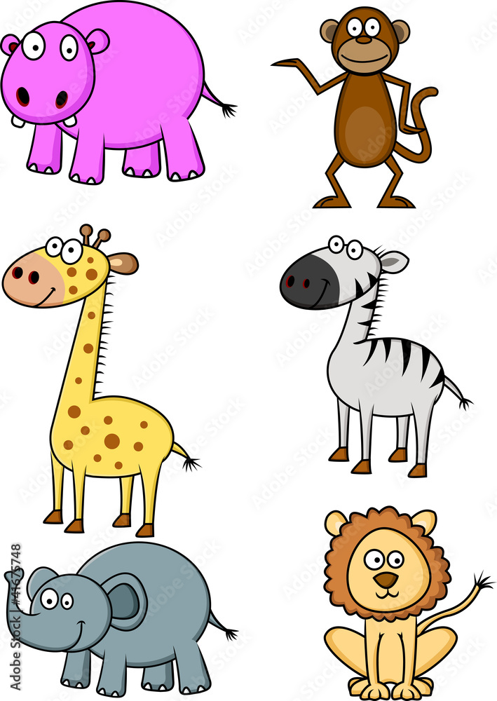 Obraz premium Wild Animal Cartoon