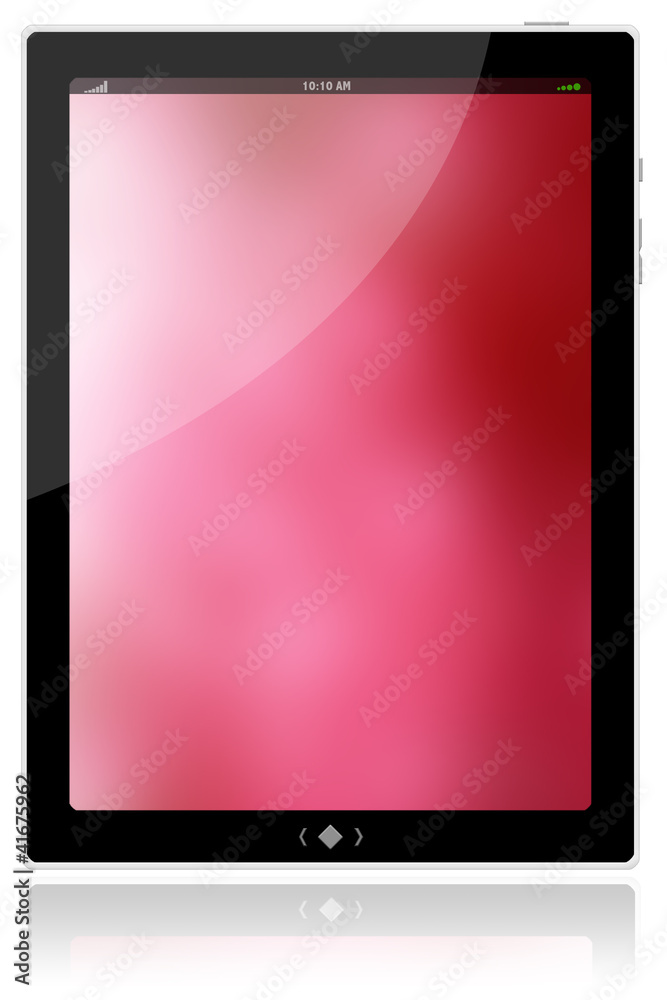 PC tablet and red PC tablet and red