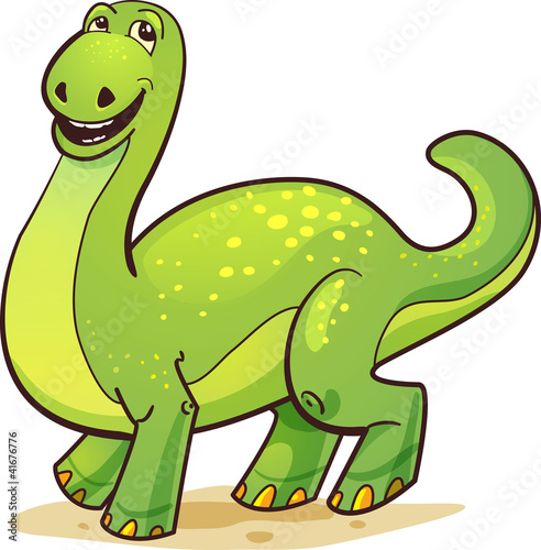 Cheerful dinosaur