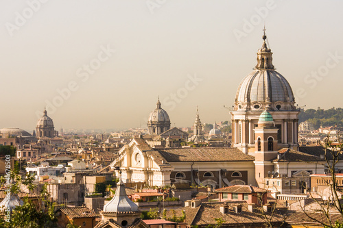 Rome overview with several domes, copy space © Vit Kovalcik