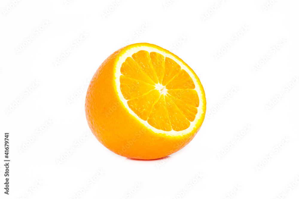 Half of ripe orange Half of ripe orange
