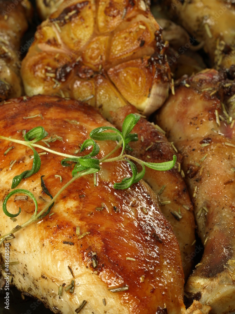Fried chicken breast, closeup