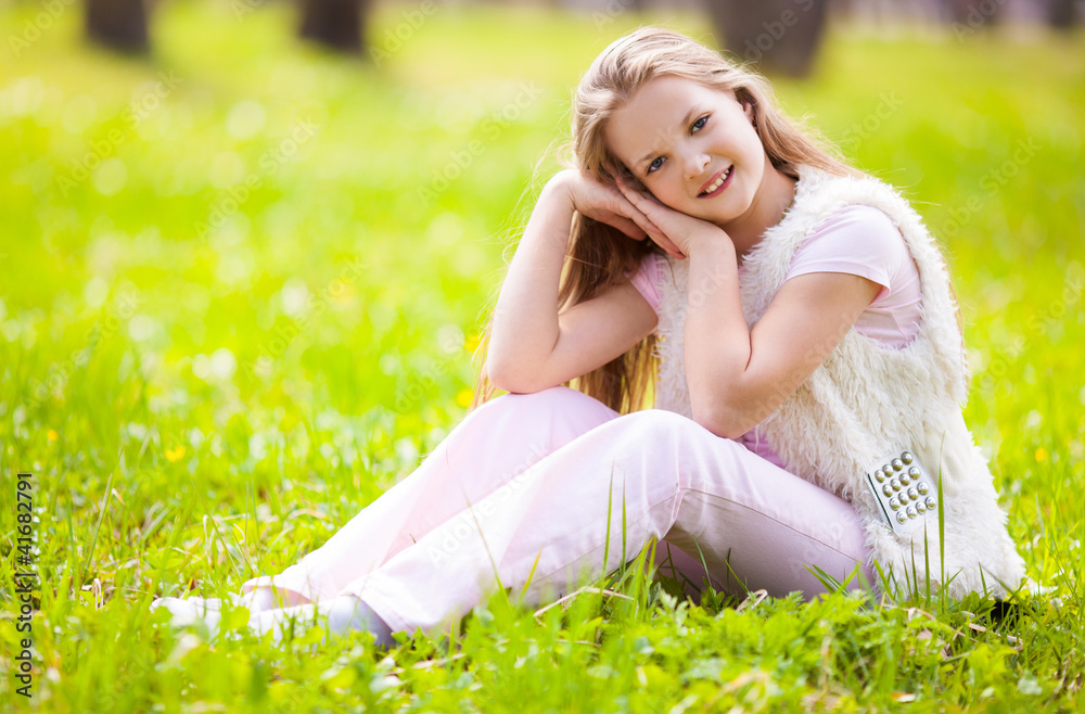 girl on the grass girl on the grass