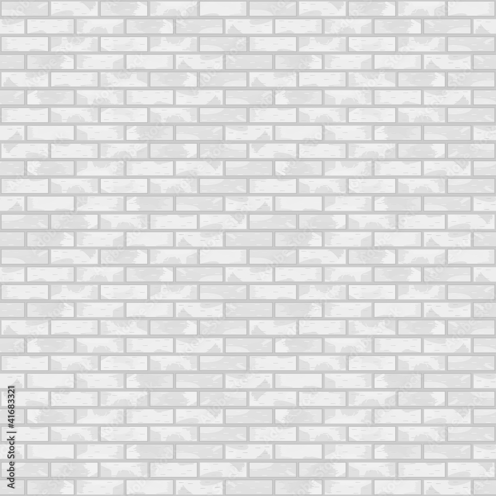 Fototapeta premium Seamless white brick wall