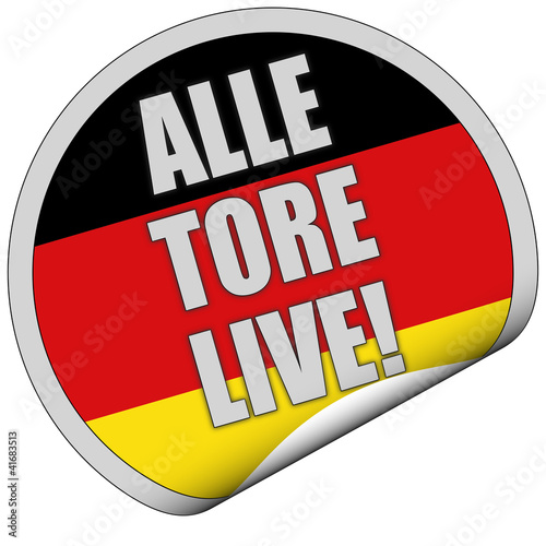 Sticker srg rund curl unten ALLE TORE LIVE! photo