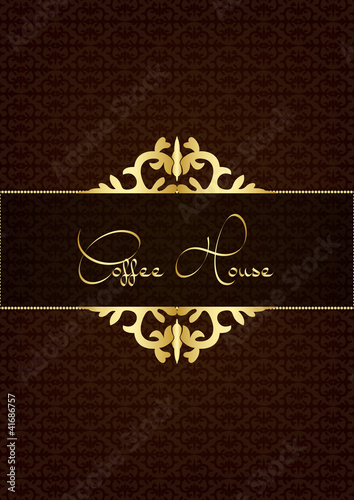 Coffe house menu cover