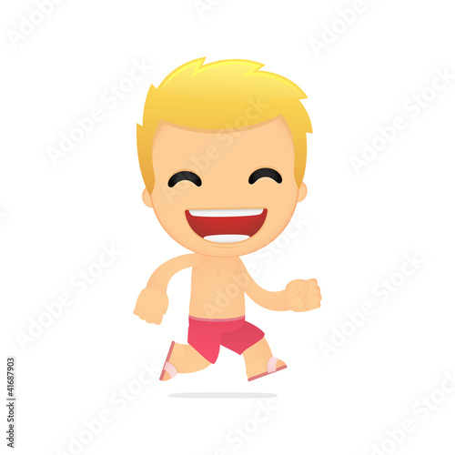 funny cartoon tourist