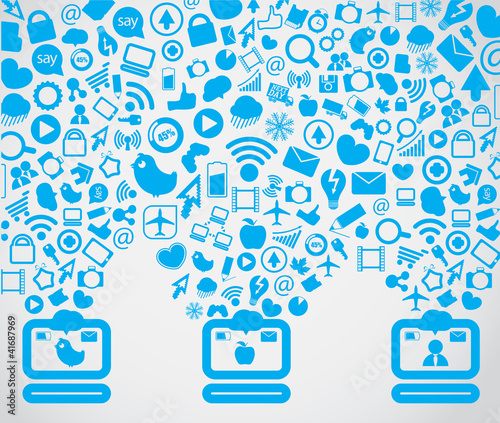 Media content going down to the computers