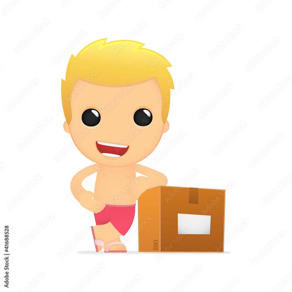 funny cartoon tourist