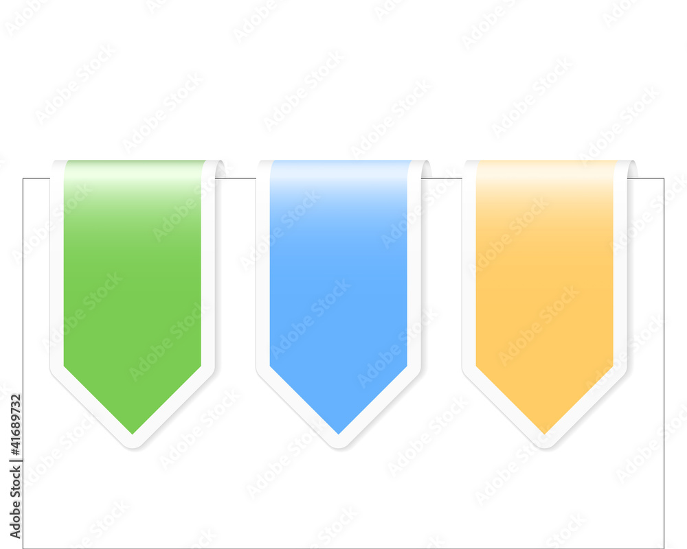 Set of ribbon labels. Vector illustration Set of ribbon labels. Vector illustration