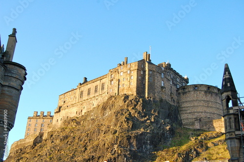 Edinburgh Castle  Scotland on a sunny day