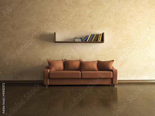 Brown sofa