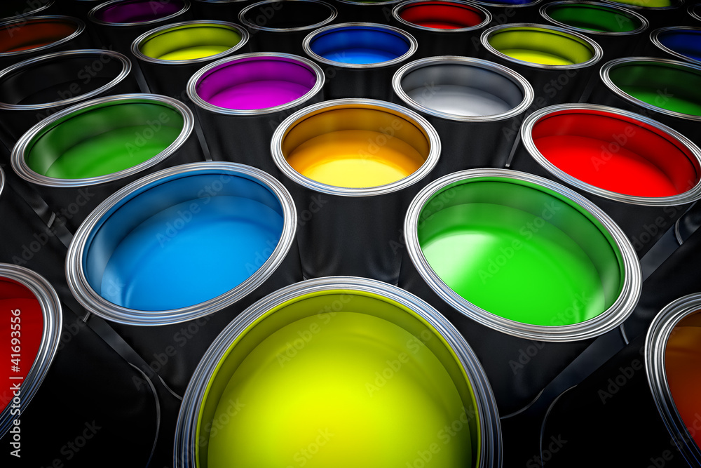 Fototapeta premium Paint cans