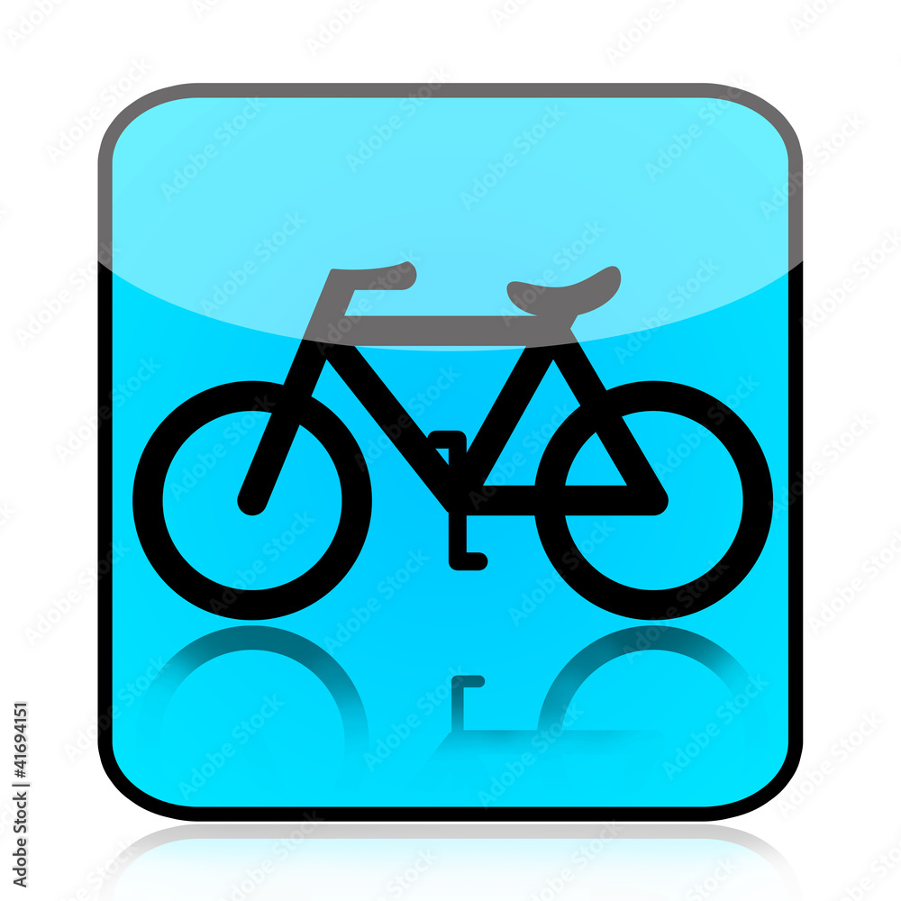 Blue Bicycle Sign Blue Bicycle Sign